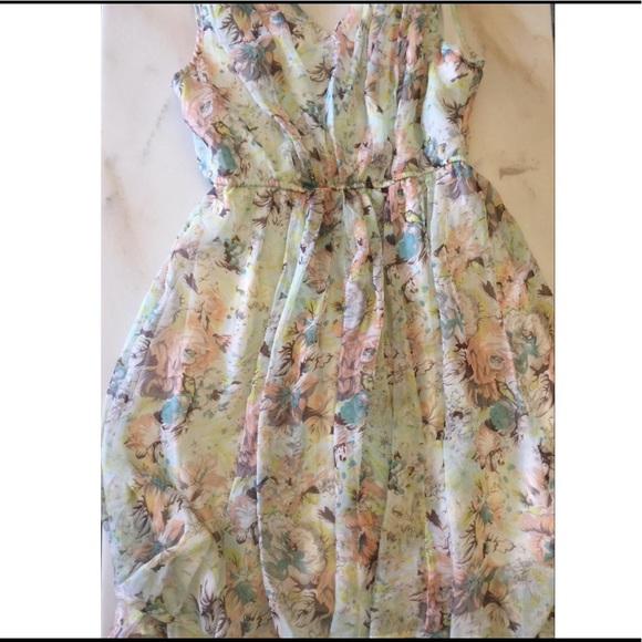 RACHAEL & CHLOE FLORAL SUNDRESS SZ M mini v- neck - Picture 8 of 8